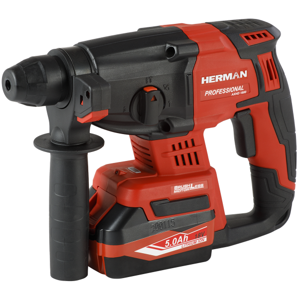 Aku kombinované kladivo HERMAN AXHD-1800 | SDS+ 18,0 V | 5Ah | Komplet | Záruka: 3 roky