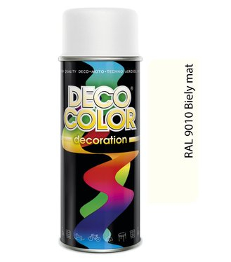 DECO COLOR sprej RAL 9010 biely matný 400 ml